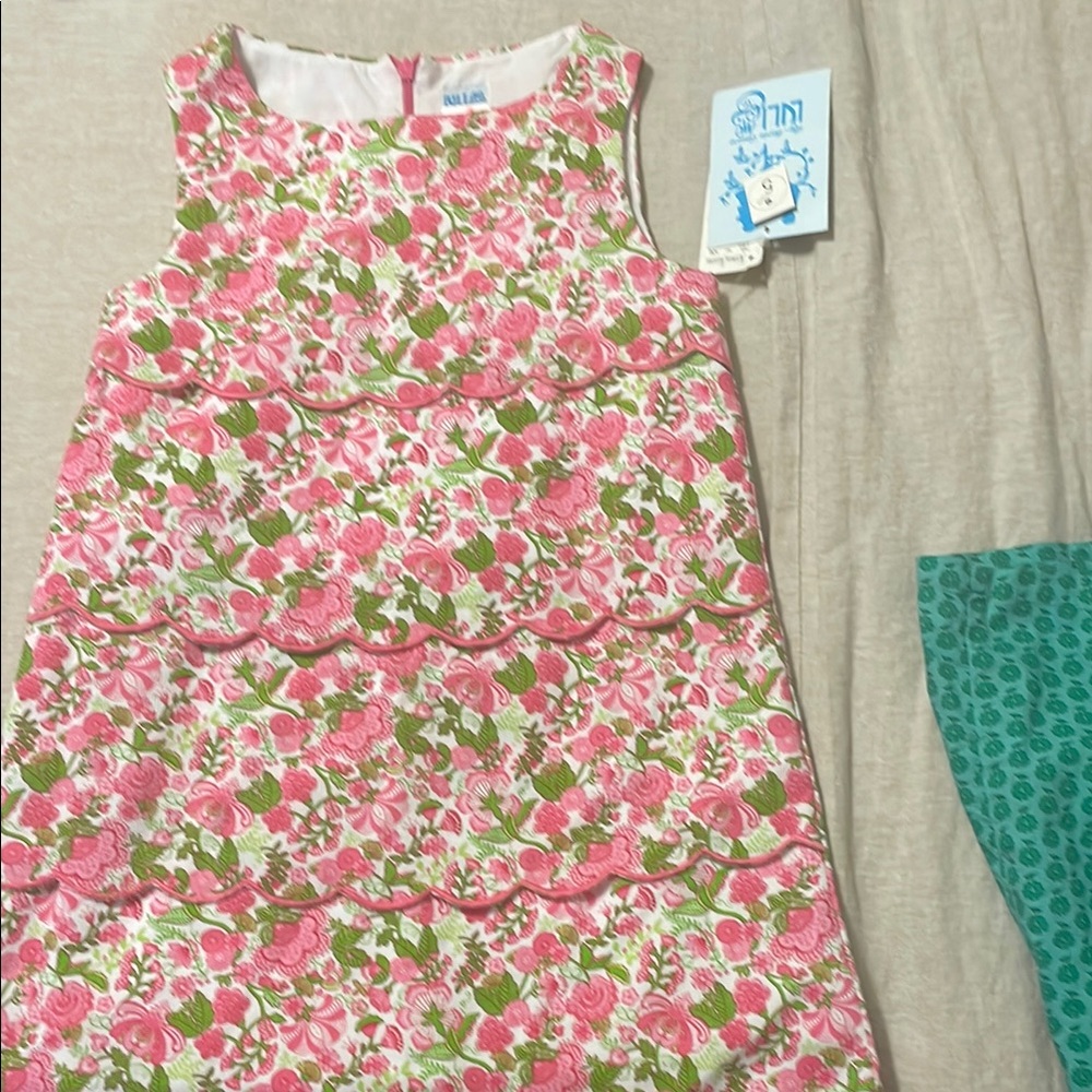 Luli & Me Pink Floral Kids Casual Dress